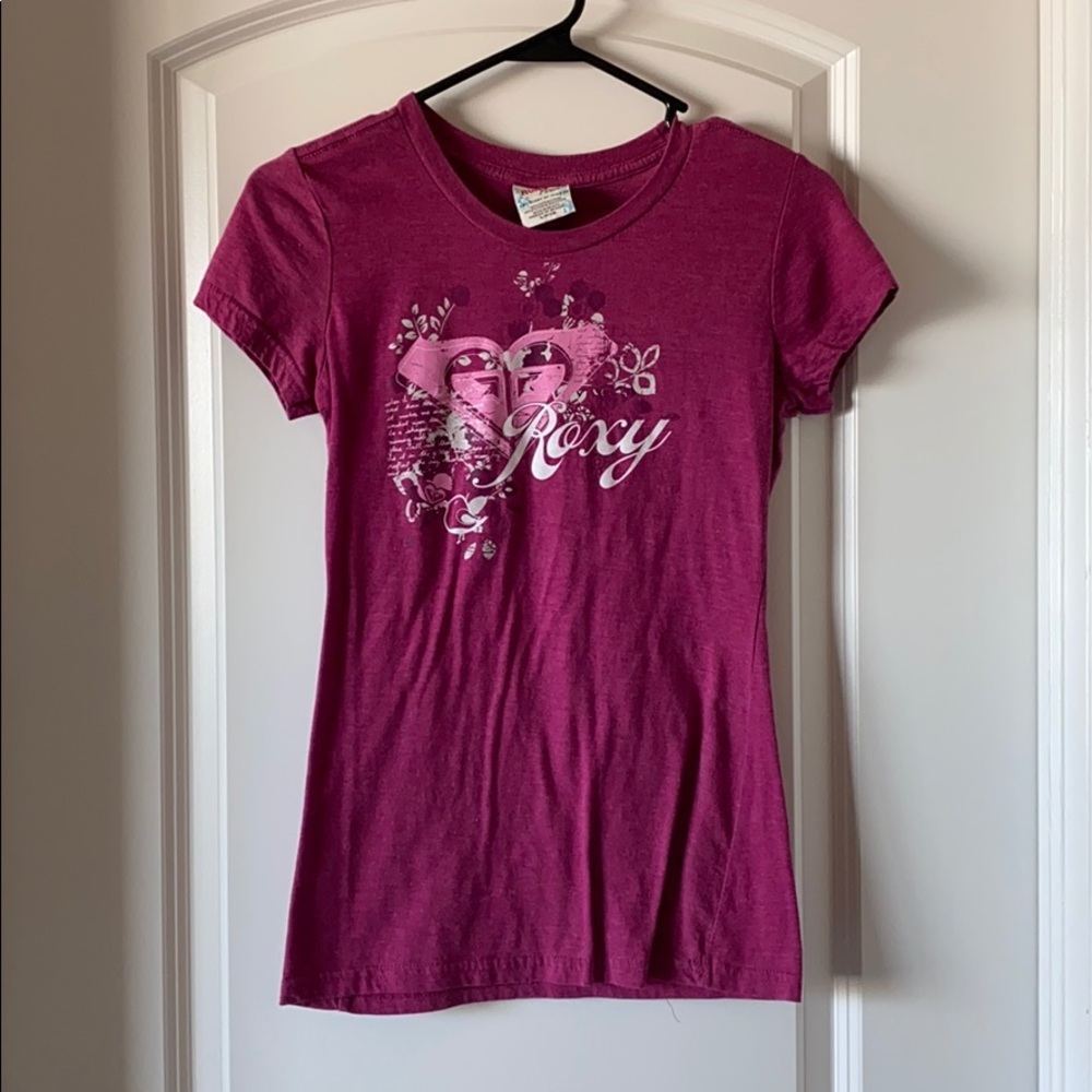 Roxy heathers pink shirt.